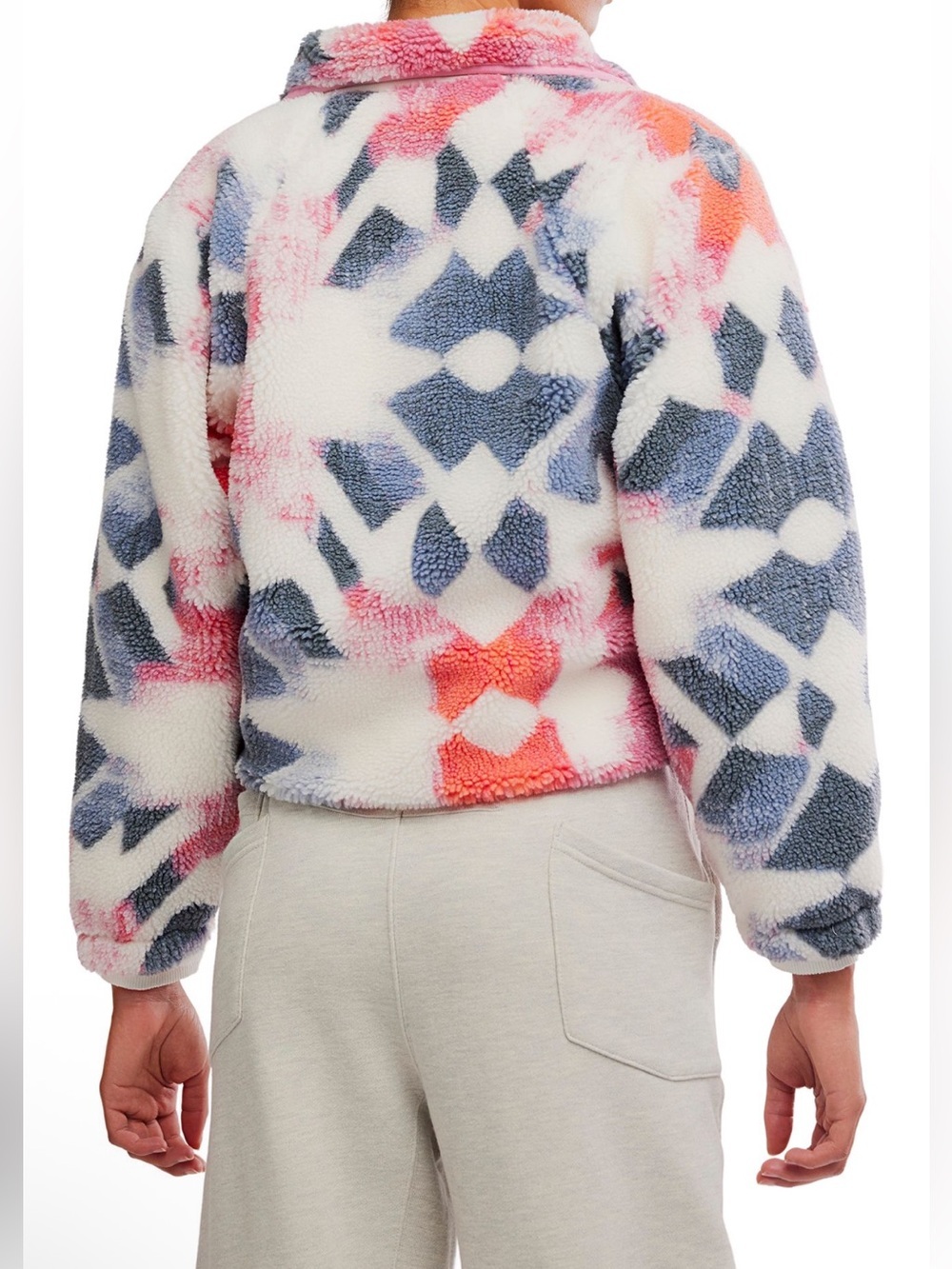 NWT Free People Movement Hit The Slopes Printed Fleece Jacket XS Mystic Meadow - Picture 7 of 9
